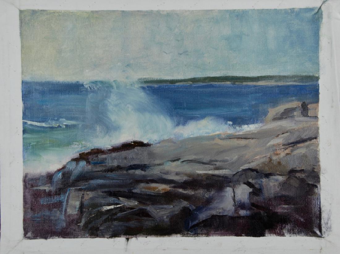 Harry Barton: Estate stamp on verso. Harry Lang Barton was active/lived in New York. Harry Barton is known for illustration-book.Harry was a member of the American Artists Professional League, the Salmagundi Club,