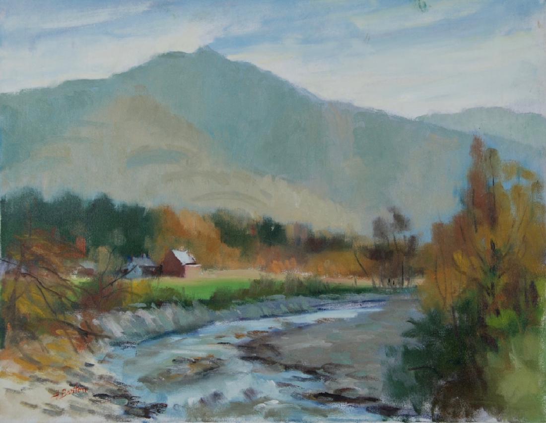 Harry Barton: Estate stamp on verso. Harry Lang Barton was active/lived in New York. Harry Barton is known for illustration-book.Harry was a member of the American Artists Professional League, the Salmagundi Club,