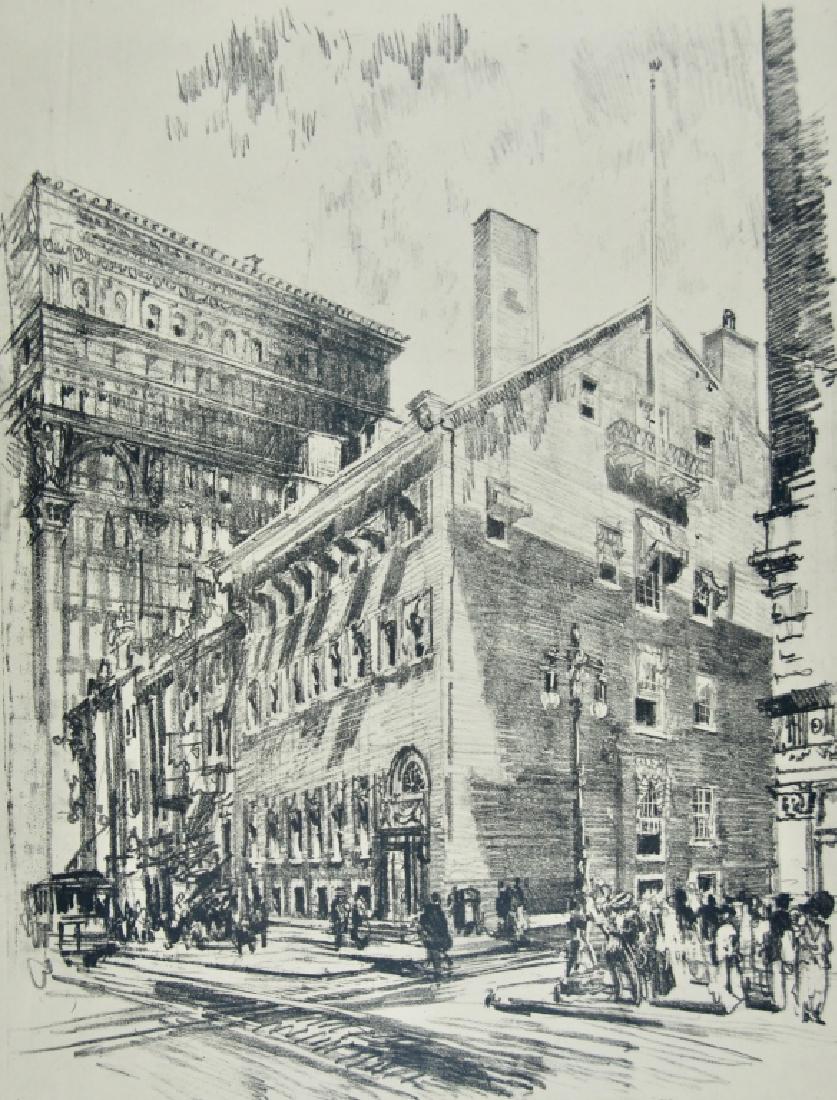 Joseph Pennell: . Medium: Lithograph. Size: 11.75 x 9.5/8. Artist: Joseph Pennell. Unframed.