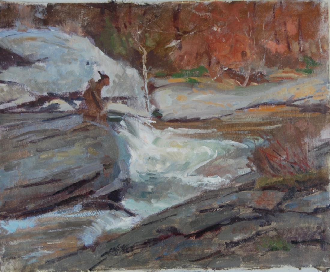 Harry Barton: Estate stamp on verso. Harry Lang Barton was active/lived in New York. Harry Barton is known for illustration-book.Harry was a member of the American Artists Professional League, the Salmagundi Club,