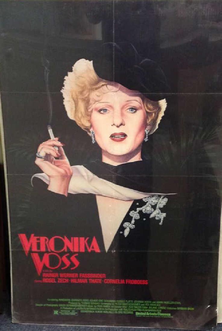 VERONICA VOSS: In Munich 1955, German film star Veronika Voss (Rosel Zech) becomes a drug addict at the mercy of corrupt Dr. Marianne Katz (Annemarie DÃ¼ringer), who keeps her supplied with morphine. After meeting