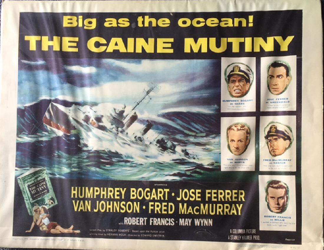 THE CAINE MUTINY: Dated 1959, Columbia Pictures, Number R 59/117 Humphrey Bogart, Fred MacMurray, Directed byEdward Dmytryk. During World War II, a dilapidated vessel, the Caine, gets a new ensign, Willis Keith (Robert