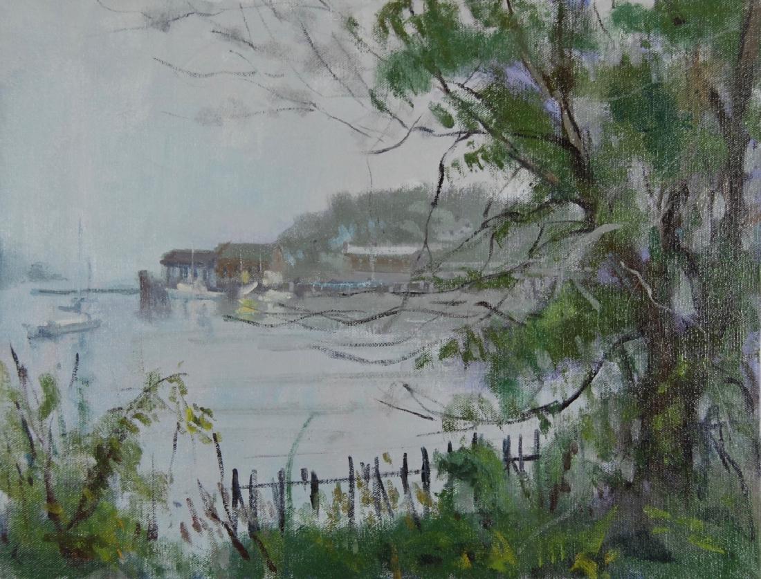 Harry Barton: Estate stamp on verso. Harry Lang Barton was active/lived in New York. Harry Barton is known for illustration-book.Harry was a member of the American Artists Professional League, the Salmagundi Club,