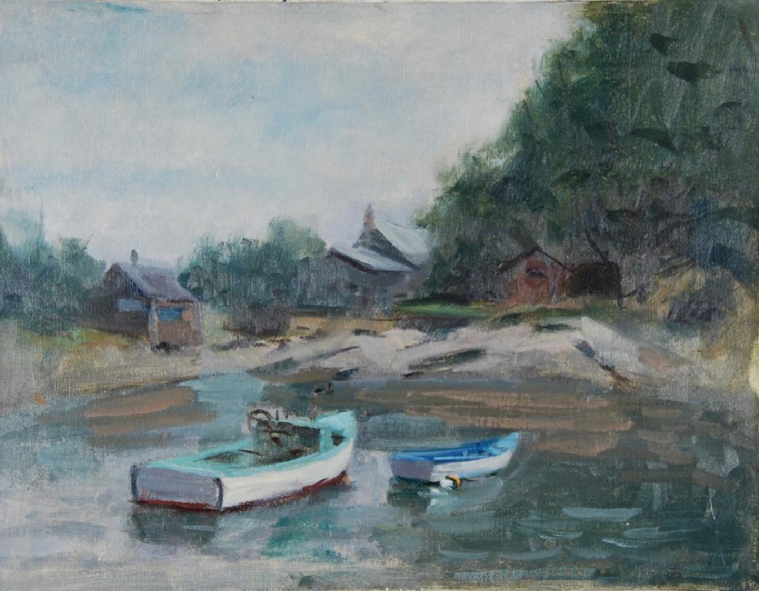 Harry Barton: Estate stamp on verso. Harry Lang Barton was active/lived in New York. Harry Barton is known for illustration-book.Harry was a member of the American Artists Professional League, the Salmagundi Club,