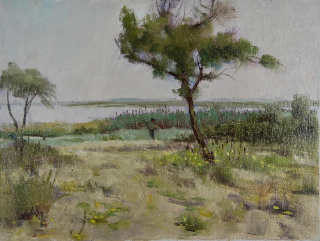 Harry Barton: Estate stamp on verso. Harry Lang Barton was active/lived in New York. Harry Barton is known for illustration-book.Harry was a member of the American Artists Professional League, the Salmagundi Club,