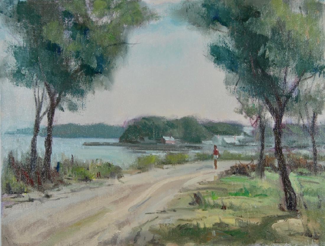 Harry Barton: Estate stamp on verso. Harry Lang Barton was active/lived in New York. Harry Barton is known for illustration-book.Harry was a member of the American Artists Professional League, the Salmagundi Club,