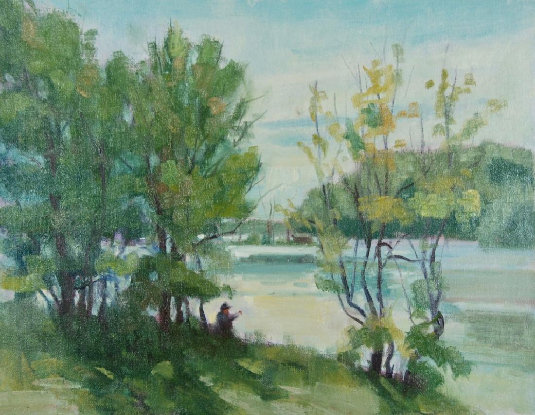 Harry Barton: Estate stamp on verso. Harry Lang Barton was active/lived in New York. Harry Barton is known for illustration-book.Harry was a member of the American Artists Professional League, the Salmagundi Club,