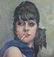 Illegible female portrait with cigarette - 3