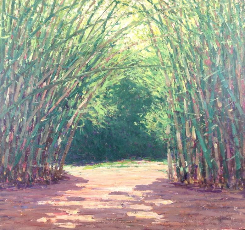 Harry Leslie Hoffman (1871/1874 - 1964): Harry Leslie Hoffman (1871/1874 - 1964). Title: British Guiana. Medium: Oil on Board. Size: 24 X 26 in. Signature: Estate stamp on verso. Artist: Harry Leslie Hoffman (1871/1874 - 1964). Unframed. Art