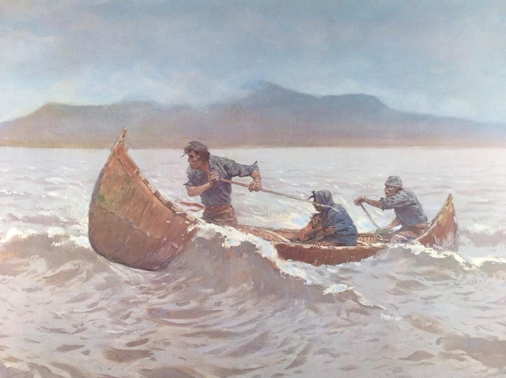 Frederic Remington: Frederic Remington. Print. Title: "The howl of the Weather". Medium: Print. Size: 14.50 x 22.50 sight in. Signature: Slr inscribed in print. Artist: Frederic Remington. Framed.