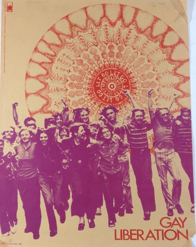 Gay Liberation poster, 1970, Peter Hujar: Gay Liberation poster, 1970, Peter Hujar. Photograph: Peter Hagar, Mandala: Suzanne Bevier, Graphic design: Su Negrin. Title: "Gay Liberation". Medium: Print. Size: 22 x 17 in. Signature: Gay tcp-7 19