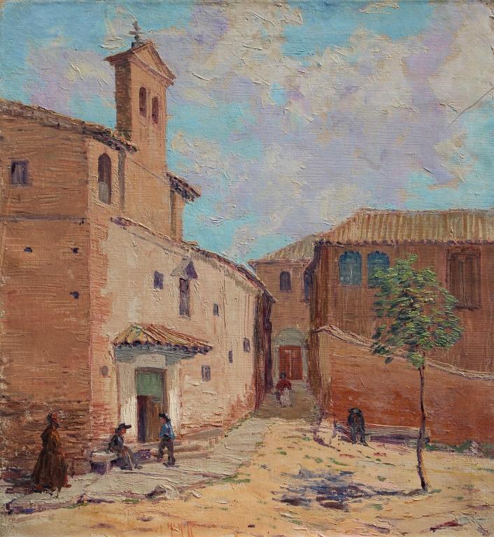 Harry Hoffman, courtyard in front of church (1 of 4)