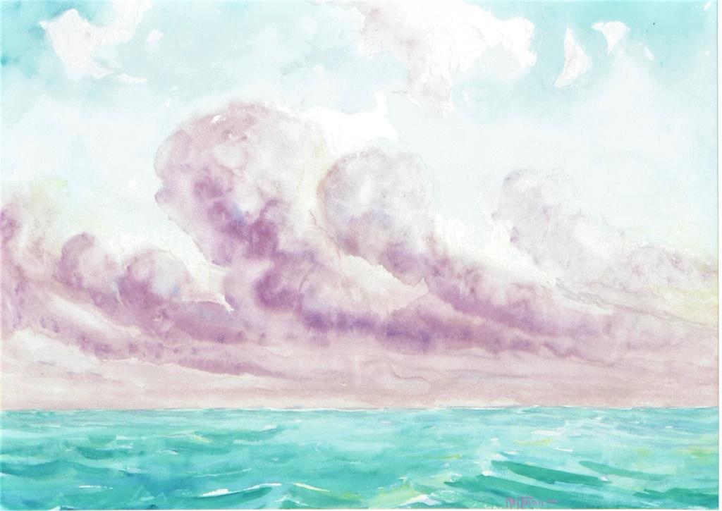 Harry Leslie Hoffman, Seascape with clouds (1 of 5)