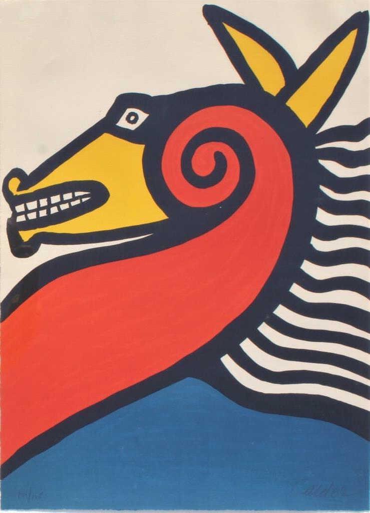 Alexander Calder, Sea Horse, Hand signed, Color (1 of 5)