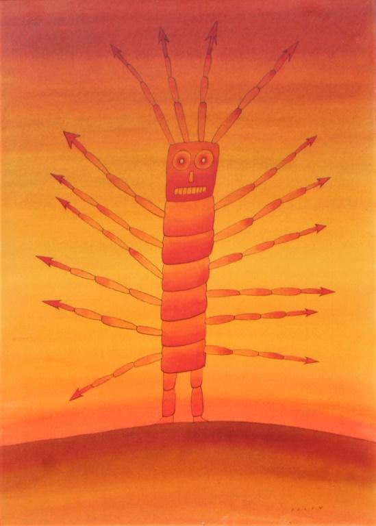 Jean-Michel Folon, Metamorphosis of Kafka (1 of 4)