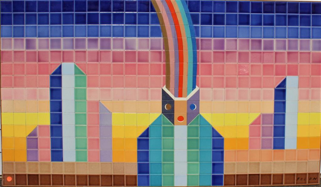 Jean-Michel Folon, Ceramic tile (1 of 5)