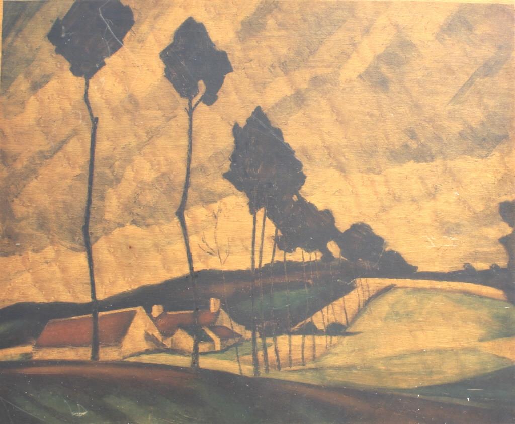 Landscape: Landscape. Title: Landscape. Medium: Paper. Size: 16 X 19.5 in. Unframed.