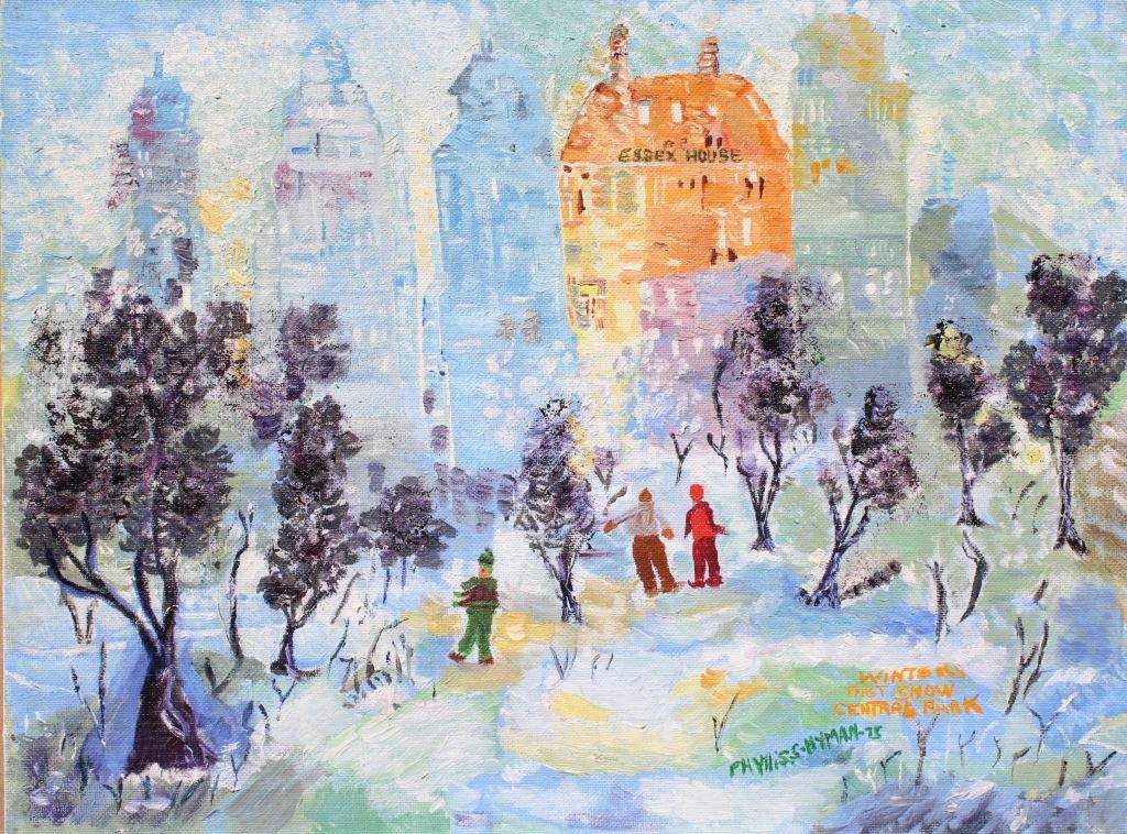 Folk Art ( Winter in Central Park) (1 of 4)