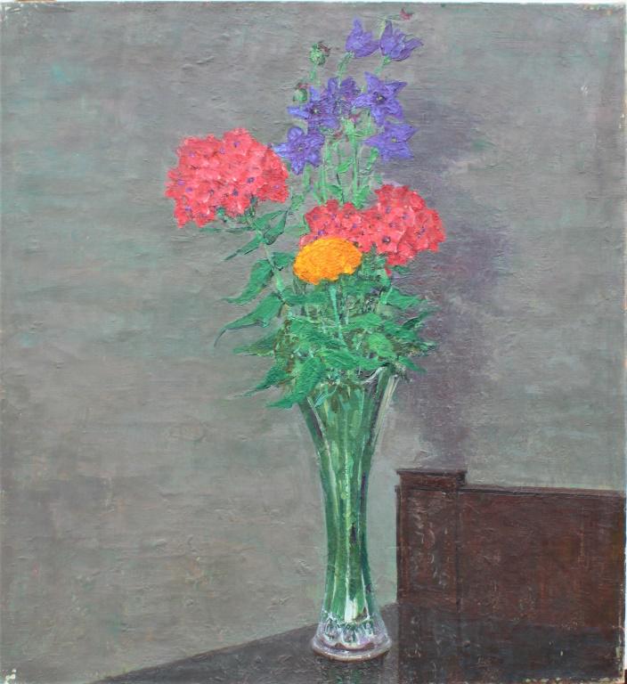 Harry Leslie Hoffman, Still life with flowers: Harry Leslie Hoffman, Still life with flowers. Art Association for Harry Leslie Hoffman: American Watercolor Society, Painters in Watercolor Lyme Art Association, Connecticut National Academy of Desig