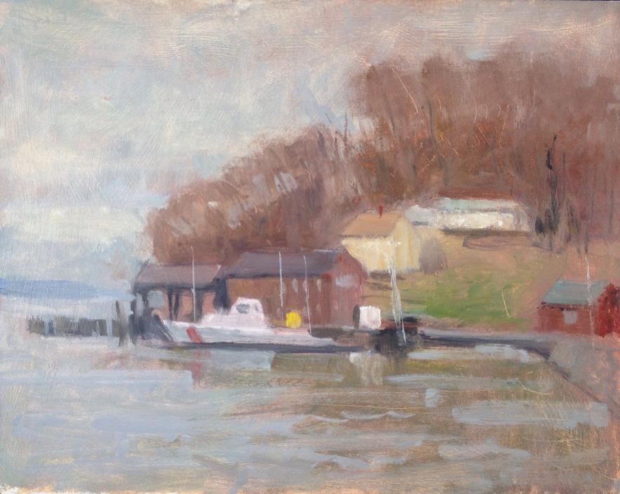 Harry Barton: Harry Barton. Title: Quiet cove. Medium: Estate stamp on verso. Size: 11 x 14 in. Artist: Harry Barton. Unframed.