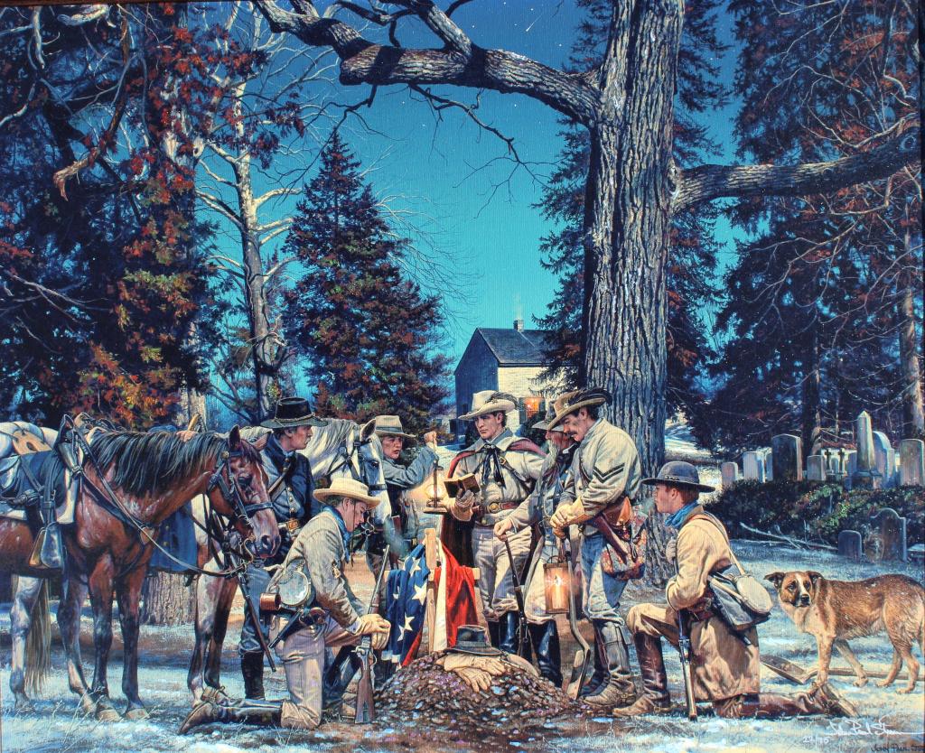 John Paul Strain: John Paul Strain. Signed and numbered 22/75 by artist. John Paul Strain (born September 22, 1955) is an American artist, specializing in art depicting American history. He creates hyper-realistic pain