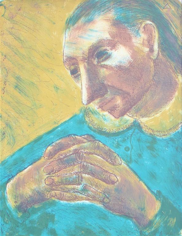 Max Kahn (1902 - 2005), Harer Frame, modern: Max Kahn (1902 - 2005), Harer Frame, modern. Signed and numbered mentioned on verso. Frederick Harer (November 15, 1879 – April 27, 1949) was an American painter, sculptor and etcher, best known for