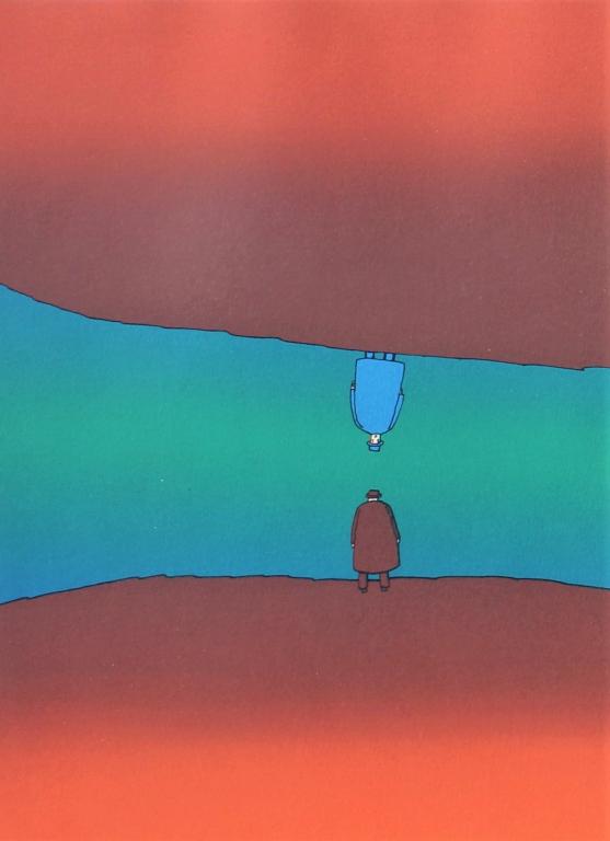 Jean-Michel Folon, Le Reflet (Small by Marquet) (1 of 7)