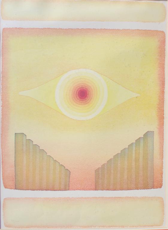 Jean-Michel Folon,The Witness (Le Temoin), P (1 of 6)