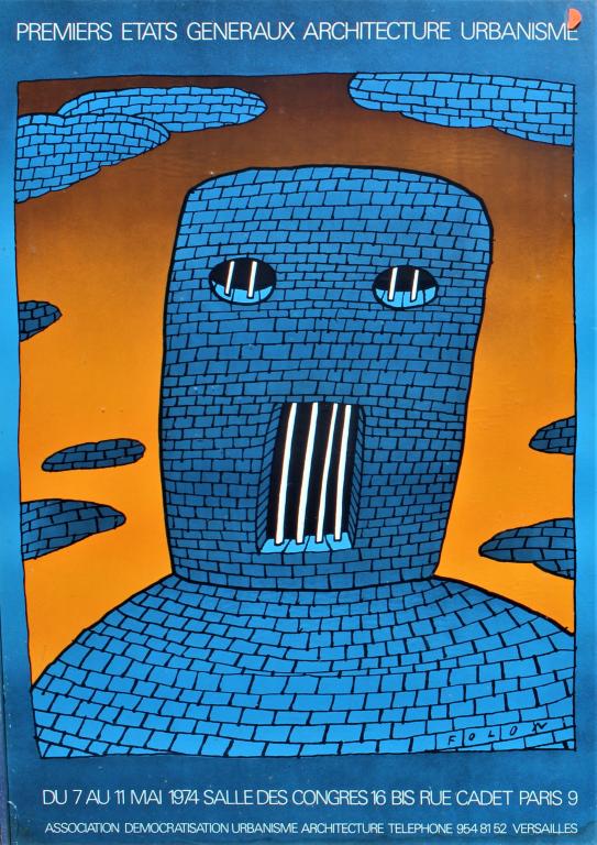 Jean-Michel Folon, Le Architect, poster (1 of 4)