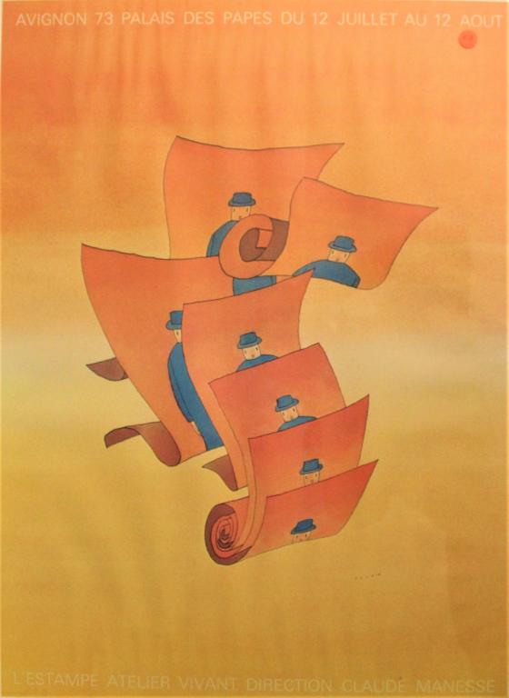 Jean-Michel Folon, Bubbles, poster title (1 of 2)