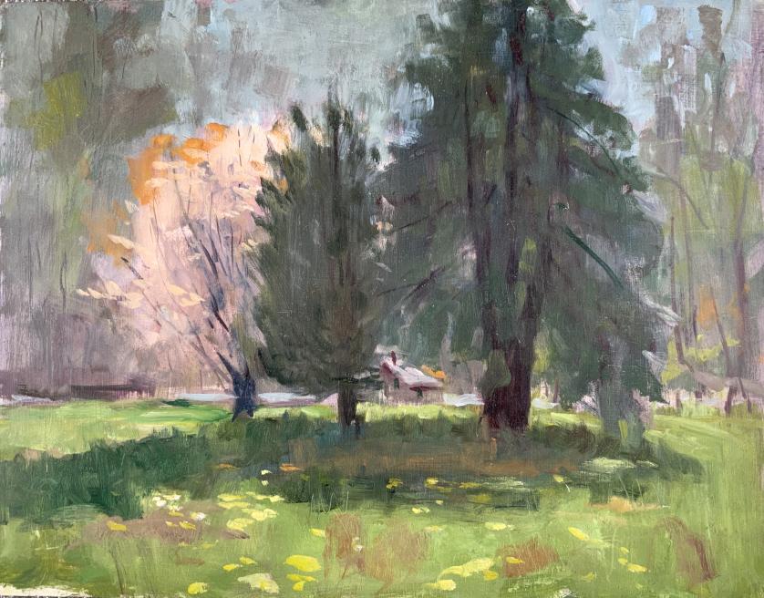 Harry Barton, house in the meadow: Harry Barton, house in the meadow. Harry Lang Barton was active/lived in New York. Harry Barton is known for illustration-book crime covers. Harry Barton was a member of the American Artists Professio