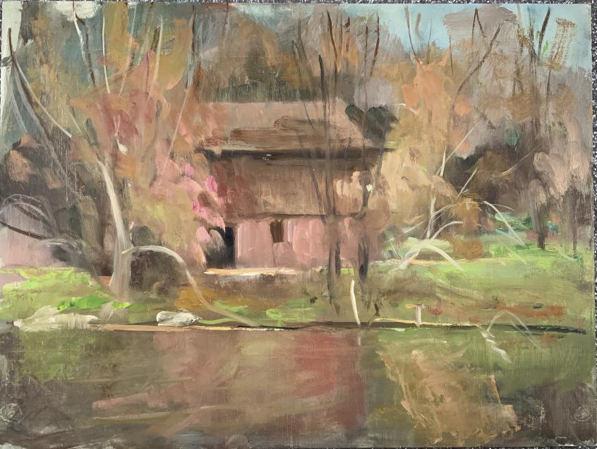 Harry Barton, pond: Harry Barton, pond. Harry Lang Barton was active/lived in New York. Harry Barton is known for illustration-book crime covers. Harry Barton was a member of the American Artists Professional League, the