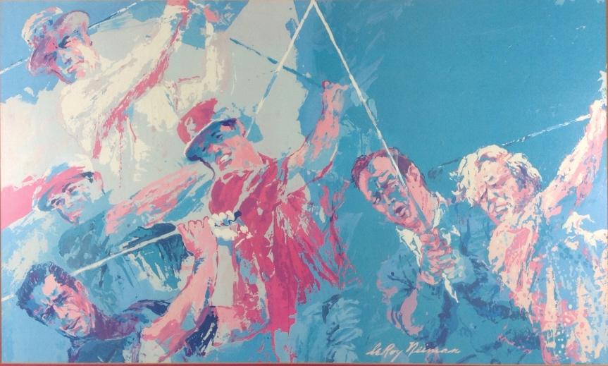 Leroy Neiman, 5 golfers (1 of 5)