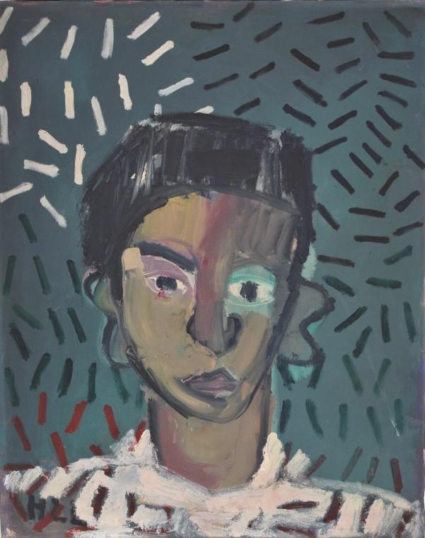 portrait, modern Initial HLL lower left (1 of 3)