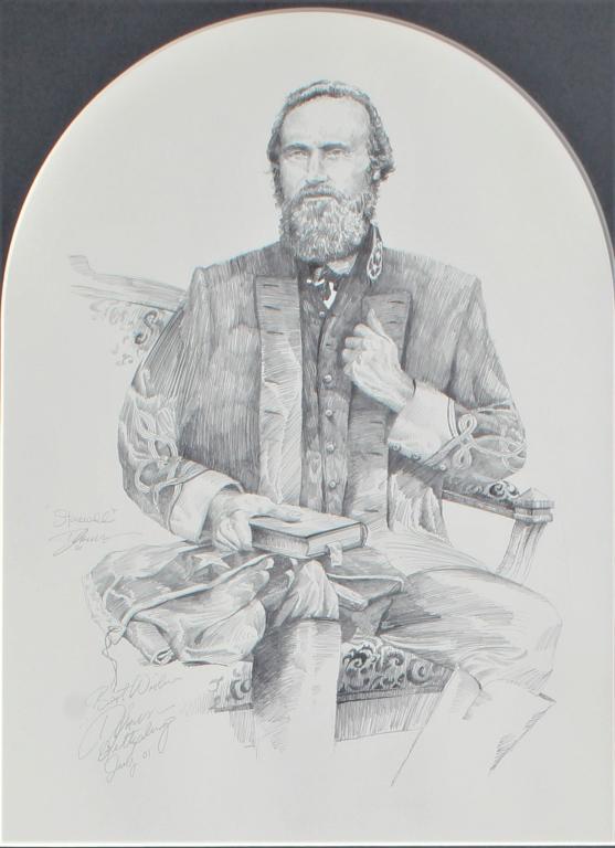 Portrait of Stonewall Jackson (1 of 3)