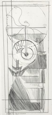 Marcel Duchamp, "Coffee Mill"  From  "Du Cubism" (1 of 9)