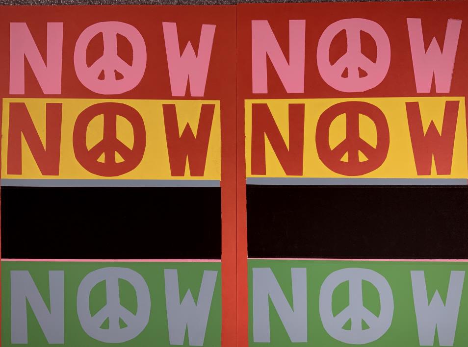 Grace Gardner, NOW- Peace symbol, !970, Modern, (1 of 4)