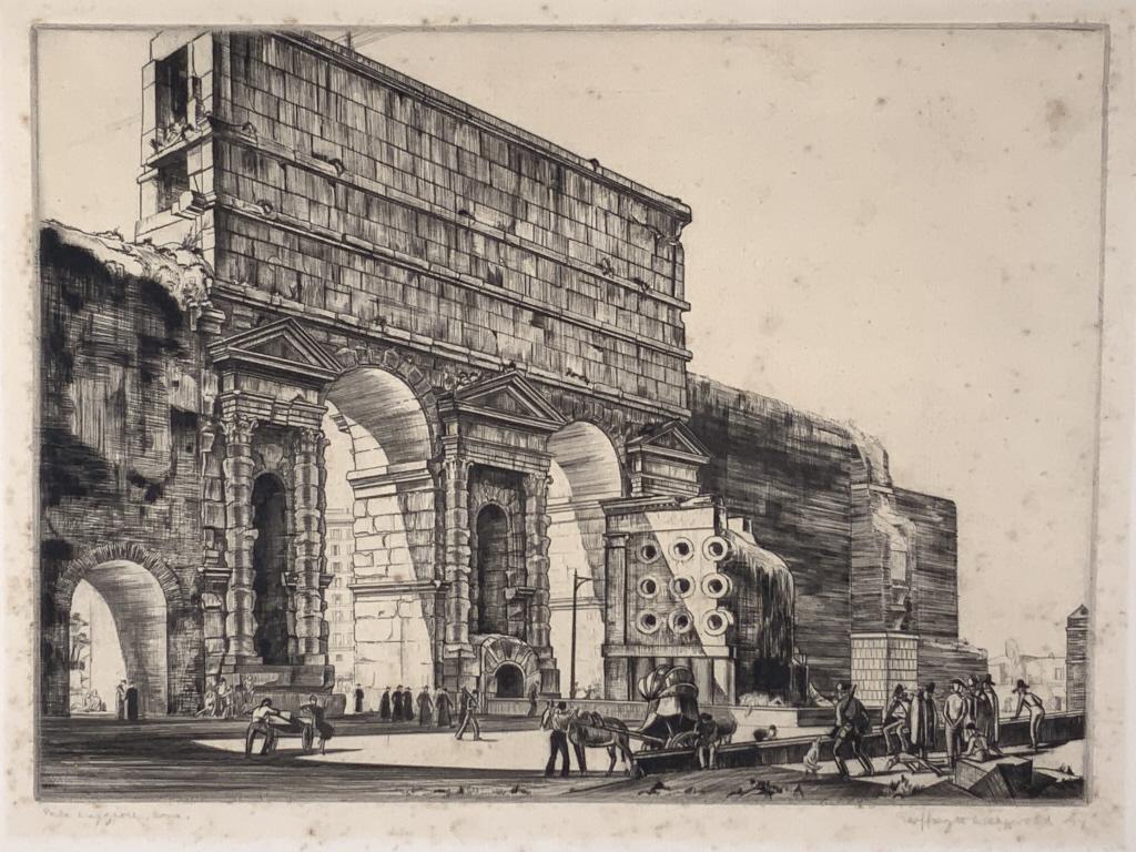 Geoffrey Wedgewood, Rome etching (1 of 7)