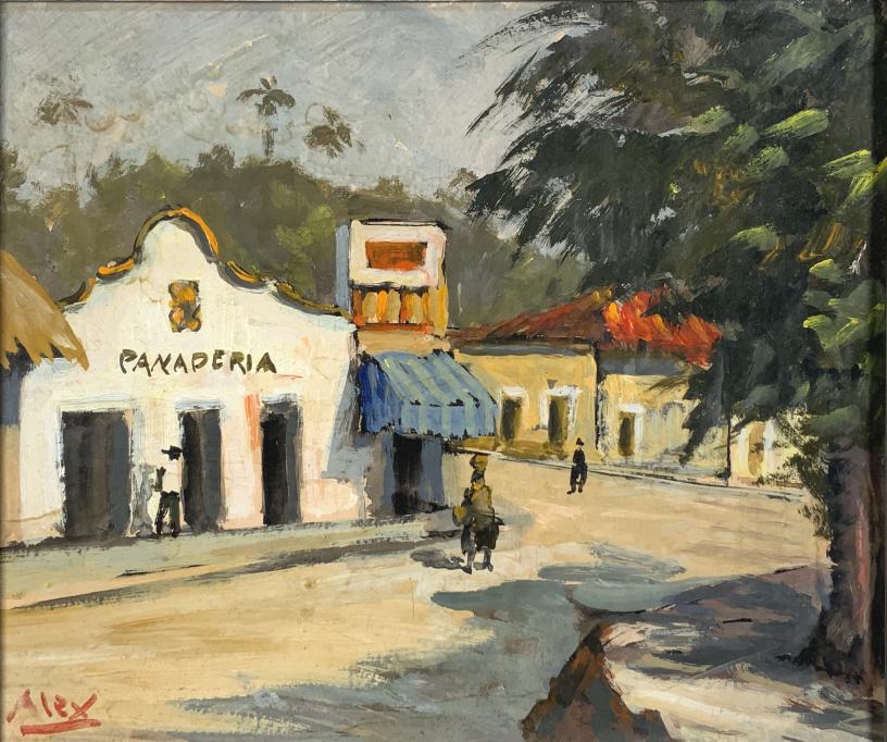 Alex, "Panderia" Palm trees, village street in front (1 of 6)