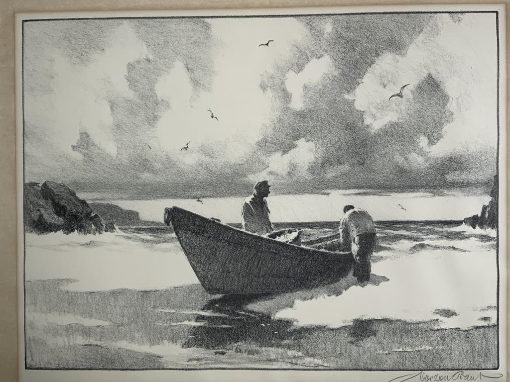 Gordan Grant Assoc. American  Artists, A limited Edition, Label/ Associated American Artists (1 of 9)