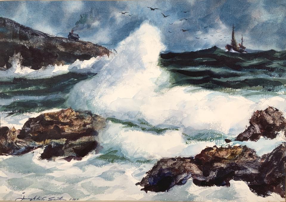 Joseph L. C. Santon, A.W.S., seascape (1 of 11)
