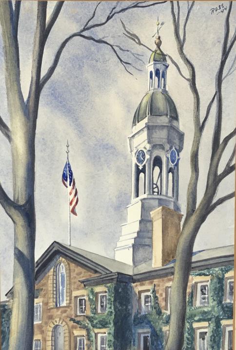 Ross, Princeton, Nassau hall, dated 1944 (1 of 8)