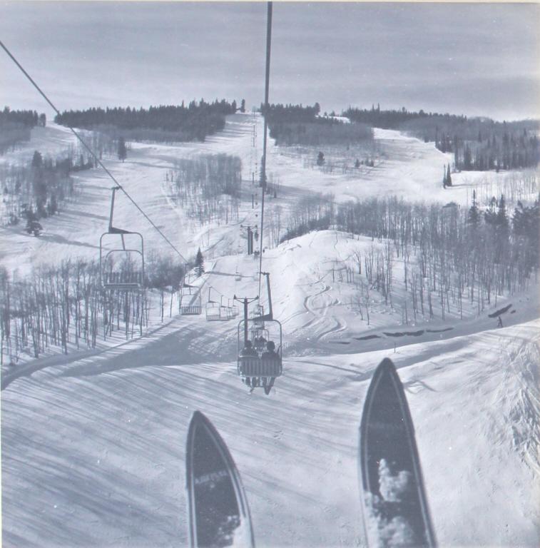 Aspen, Buttermilk Mountain, CO, (Jan,1965): Buttermilk Mountain, Aspen, CO, (Jan,1965). FR:21 x17. Title: Buttermilk Mountain (Aspen,CO)(1965). Medium: Photographs. Size: 11 x 10.75 in. Signature: Unsigned. Framed.