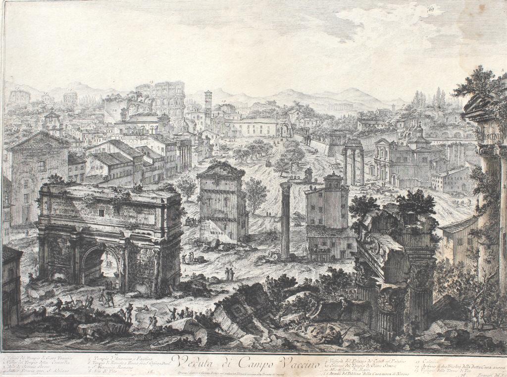 Giovanni B. Piranesi, Veduta di Campo Vaccino (1 of 4)
