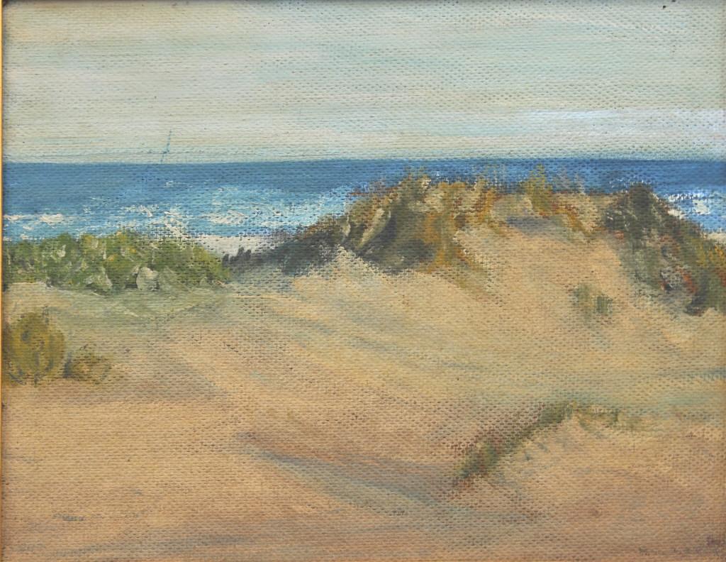 M Gateli. Beach Scene (1959), sand dunes (1 of 5)