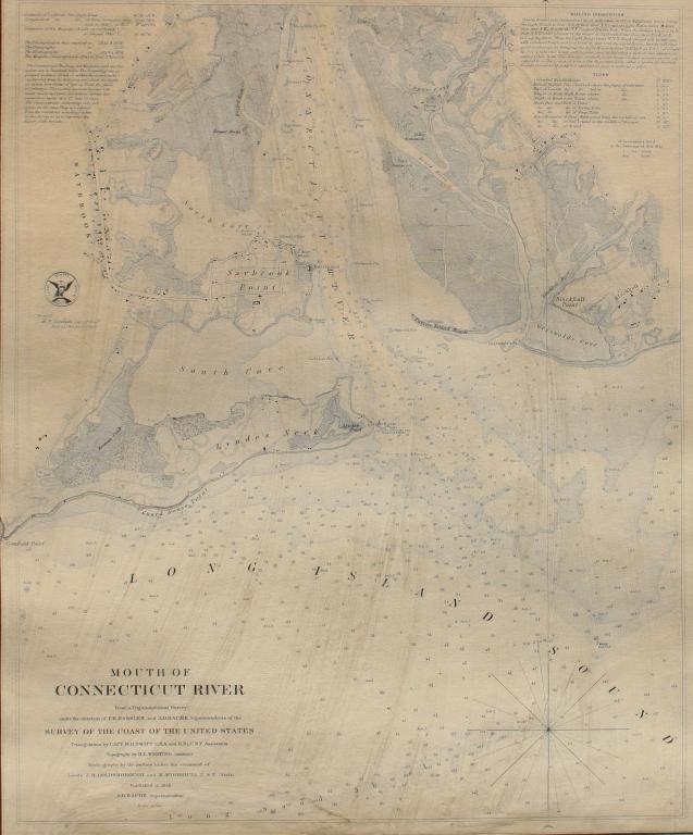 Mouth of the Connecticut River (Map),1853 published (1 of 3)