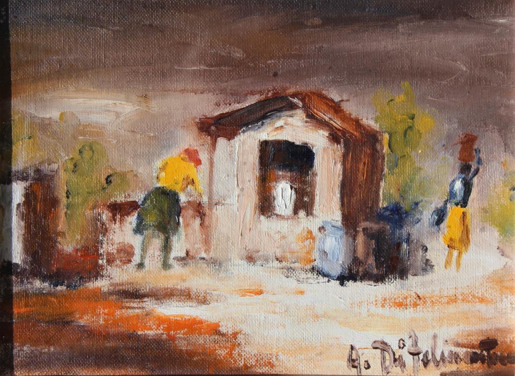 illegible, Getting water from the well (1 of 6)