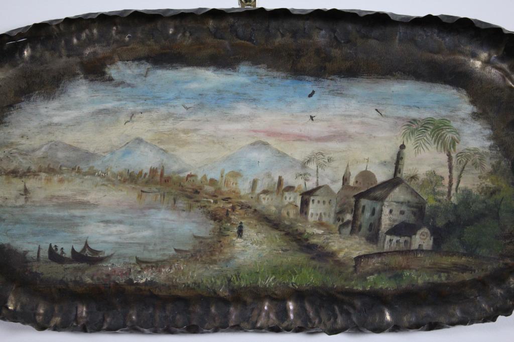 Early 20th C. South American School, Oil on Copper (1 of 3)