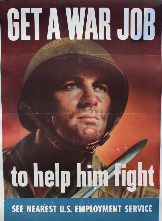 World War II Defense poster: World War II Defense poster. Title: World War II Defense poster. Medium: Paper. Unframed.