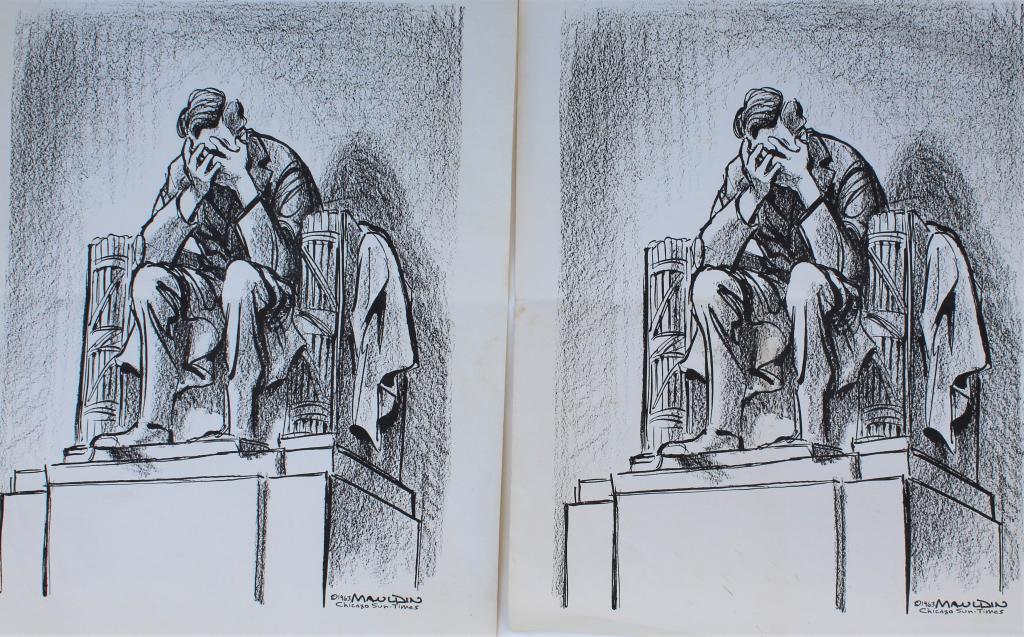 Pair of Bill Maudin Pulitzer Prize Cartoon (1 of 6)